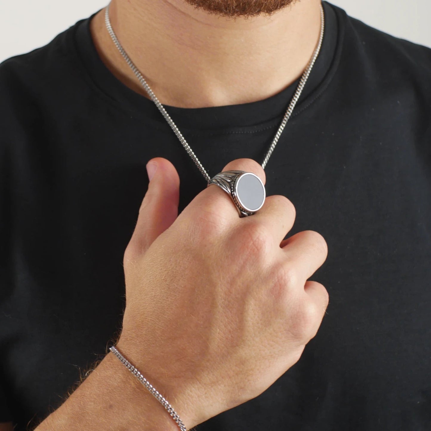ANILLO EMPERADOR - SILVER - ATHEREOS