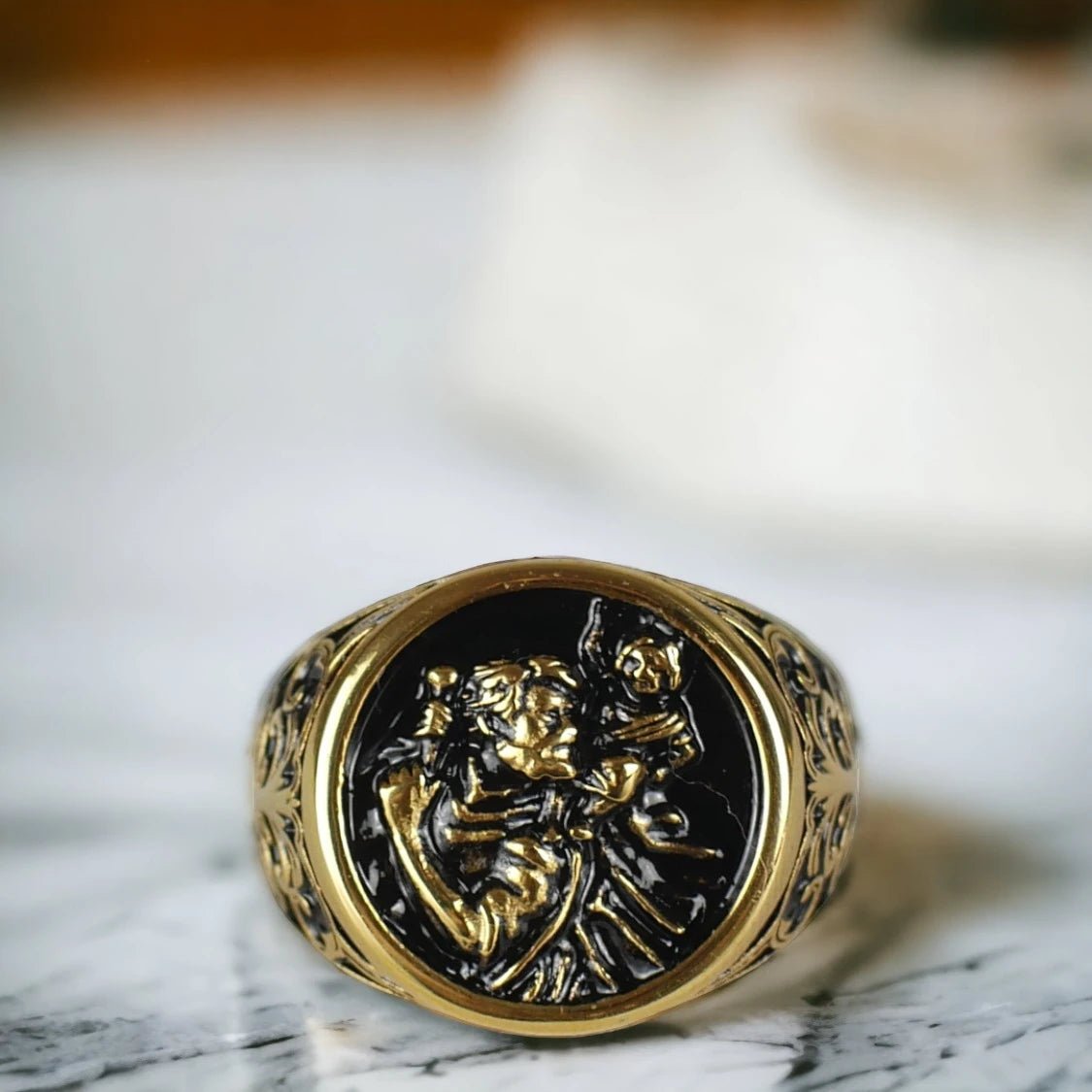 ANILLO SAN CRISTOBAL - GOLD - ATHEREOS