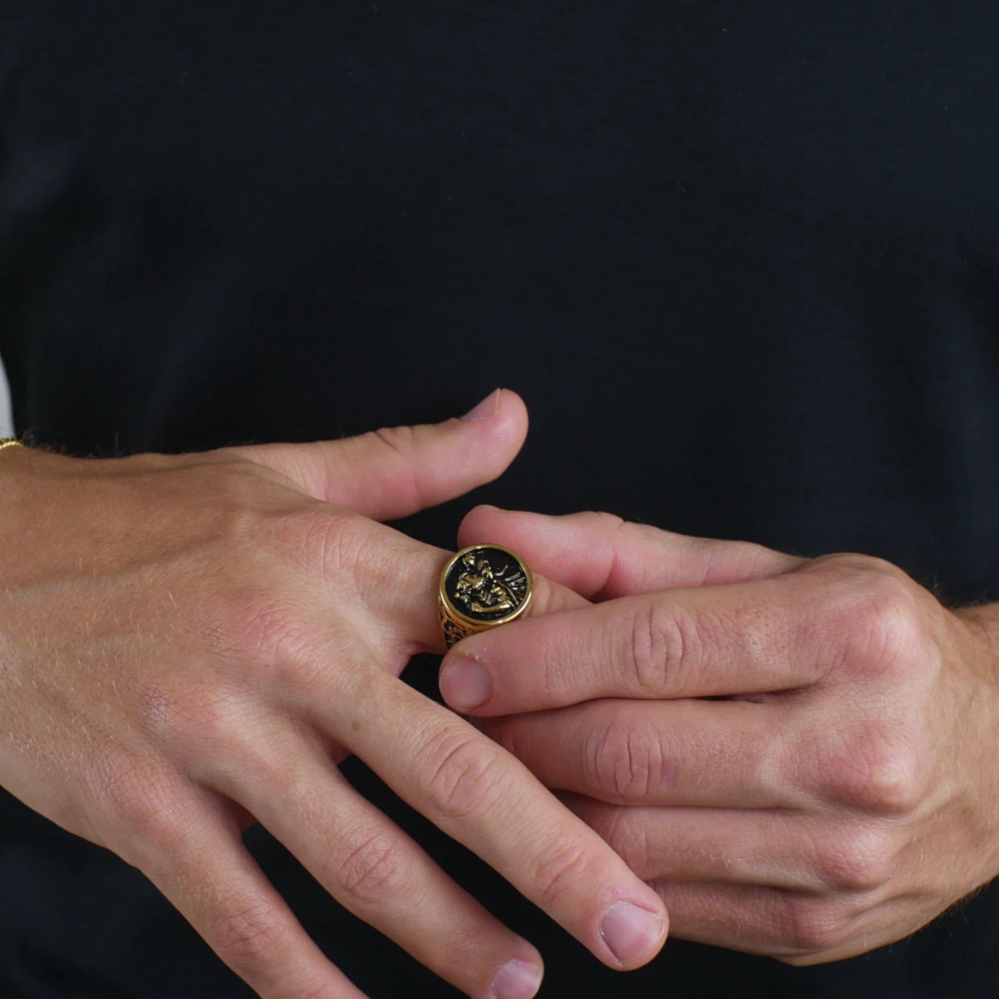 ANILLO SAN CRISTOBAL - GOLD - ATHEREOS