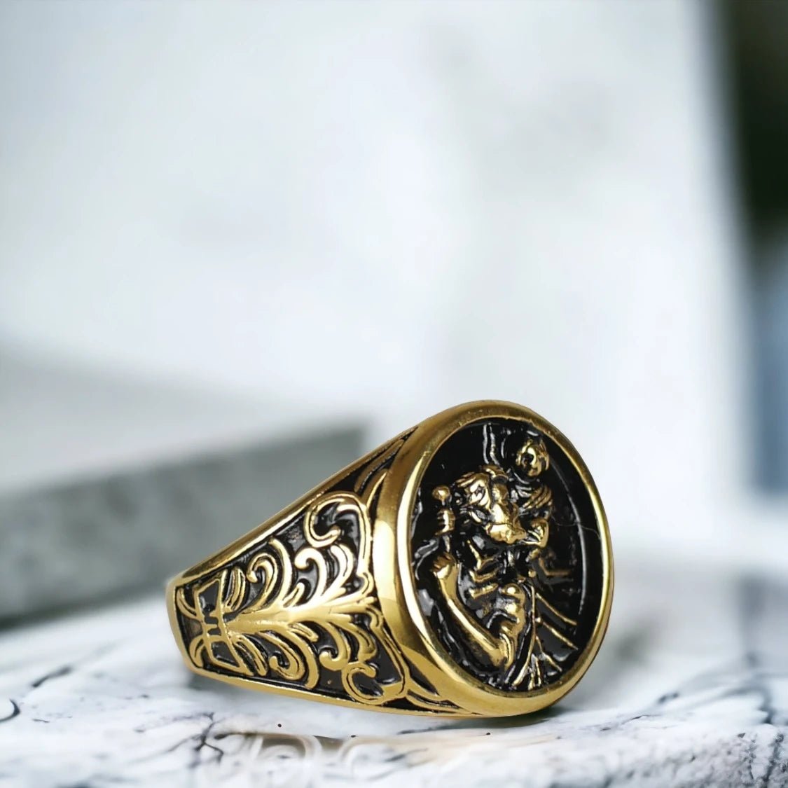 ANILLO SAN CRISTOBAL - GOLD - ATHEREOS
