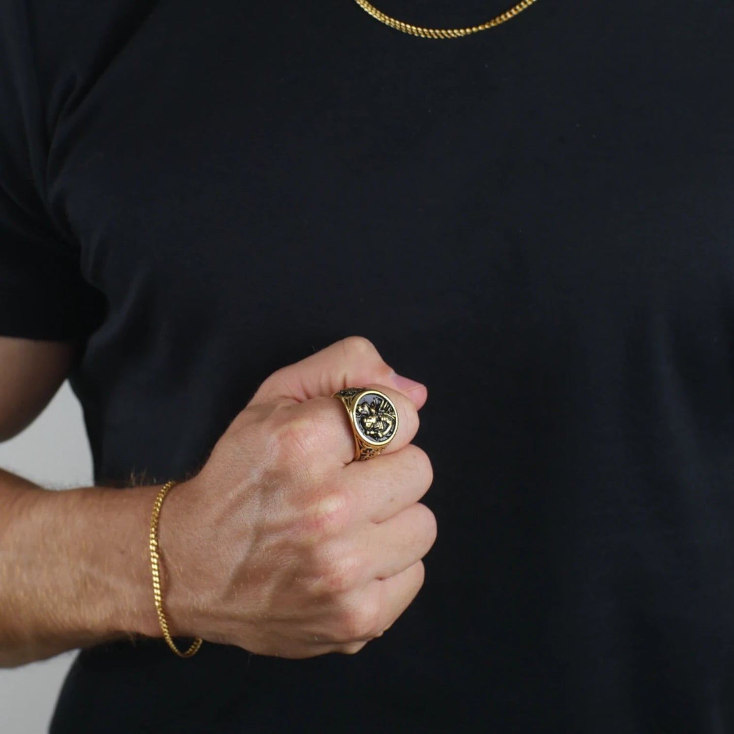 ANILLO SAN CRISTOBAL - GOLD - ATHEREOS