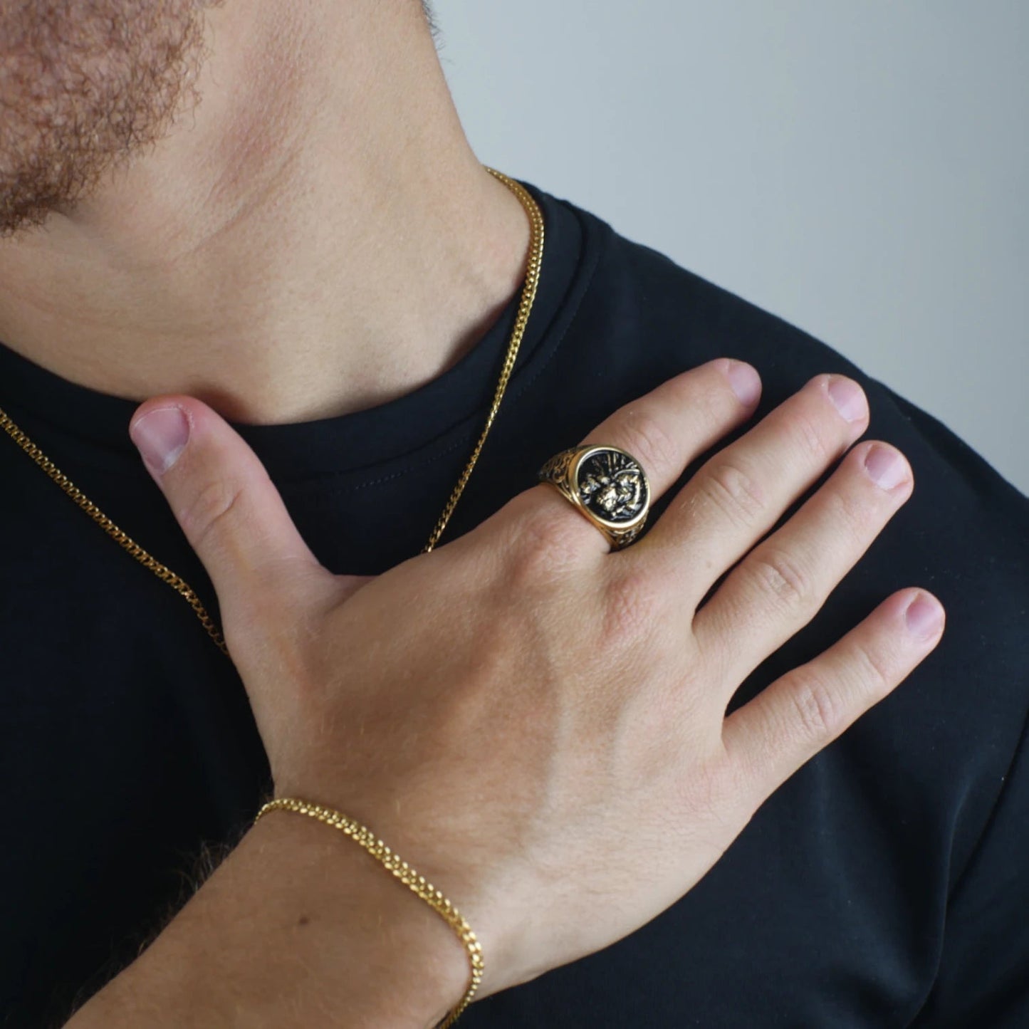 ANILLO SAN CRISTOBAL - GOLD - ATHEREOS