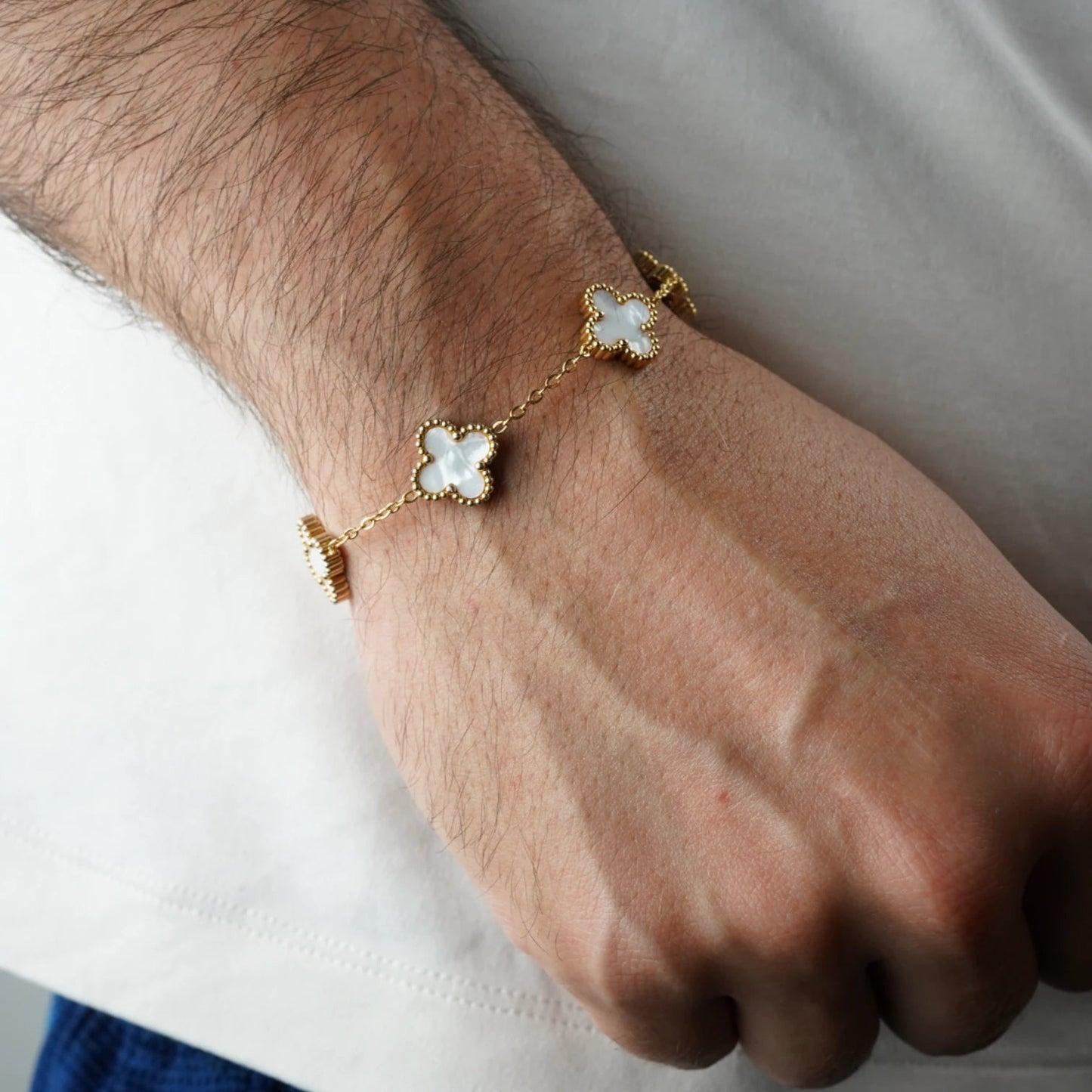 BRAZALETE CLOVER - GOLD NACAR - ATHEREOS