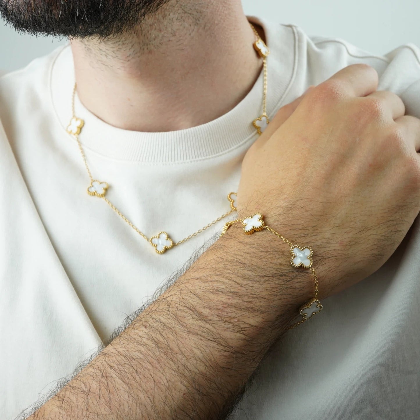 BRAZALETE CLOVER - GOLD NACAR - ATHEREOS
