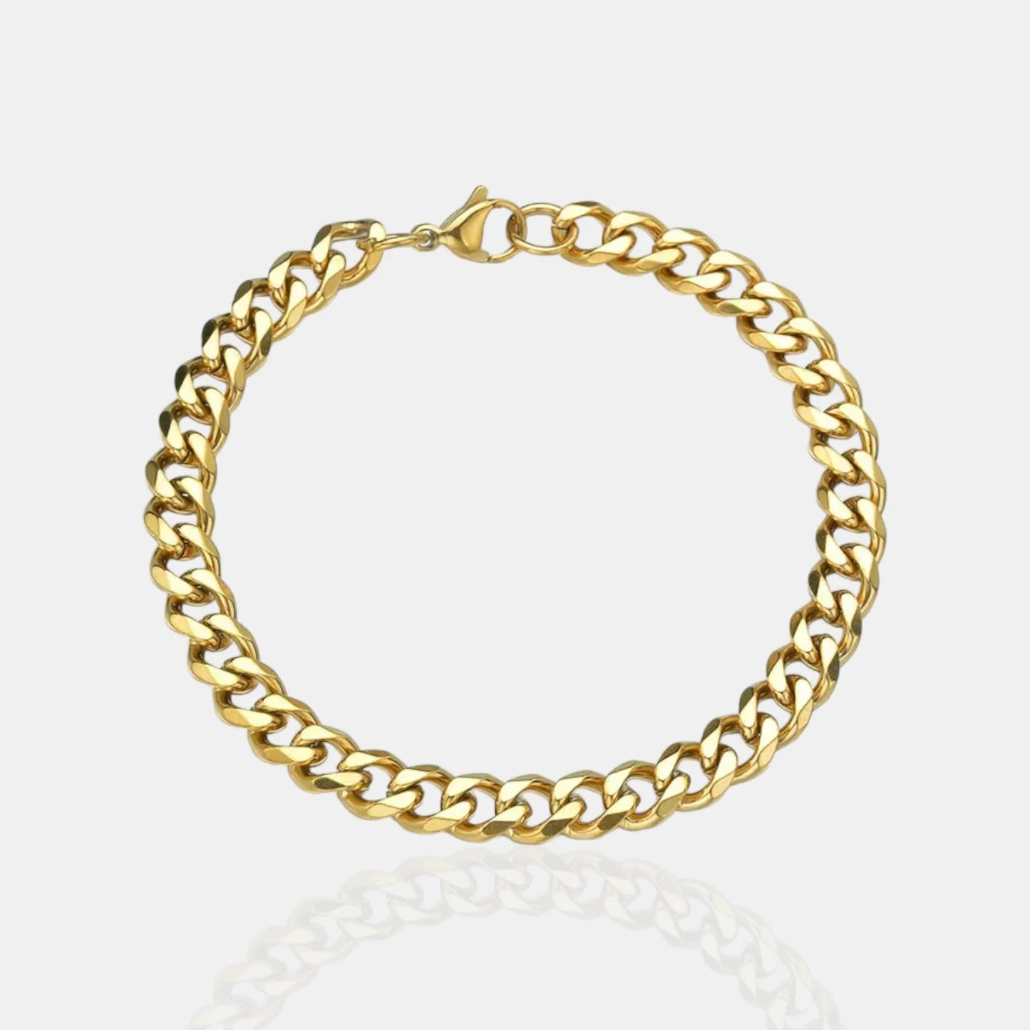 BRAZALETE CUBANO - GOLD 5MM - ATHEREOS