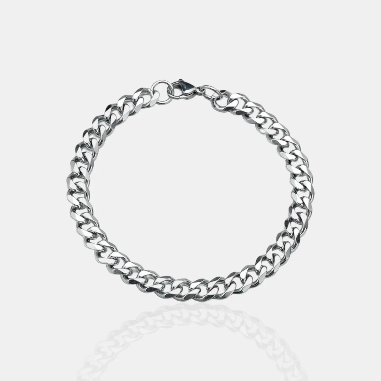 BRAZALETE CUBANO - SILVER 5MM - ATHEREOS