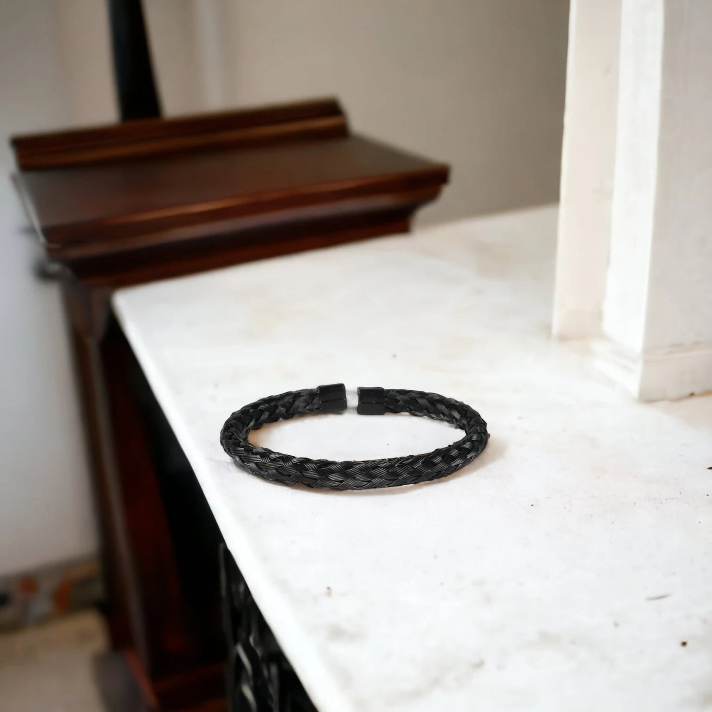 BRAZALETE TRENZADO - BLACK - ATHEREOS