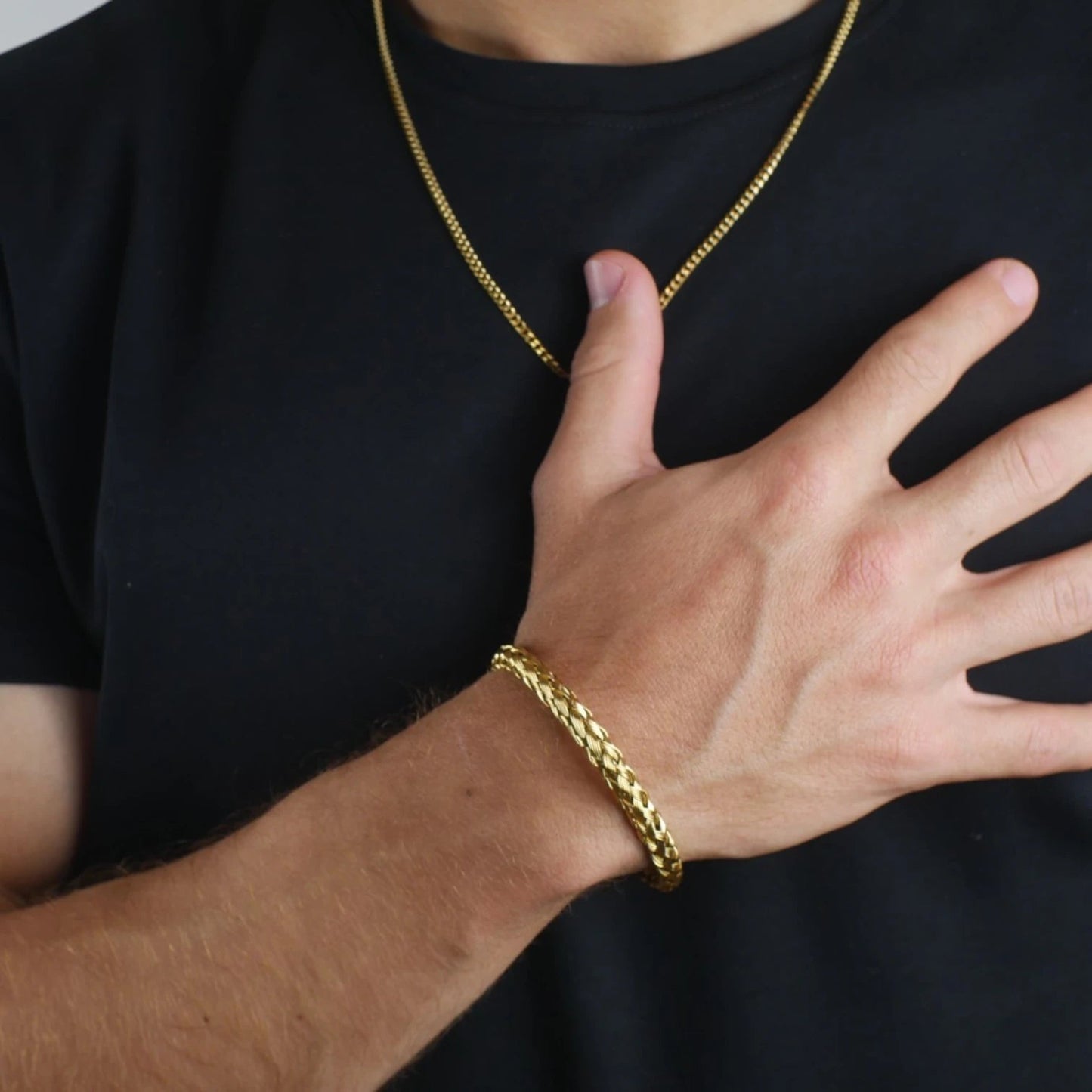 BRAZALETE TRENZADO - GOLD - ATHEREOS