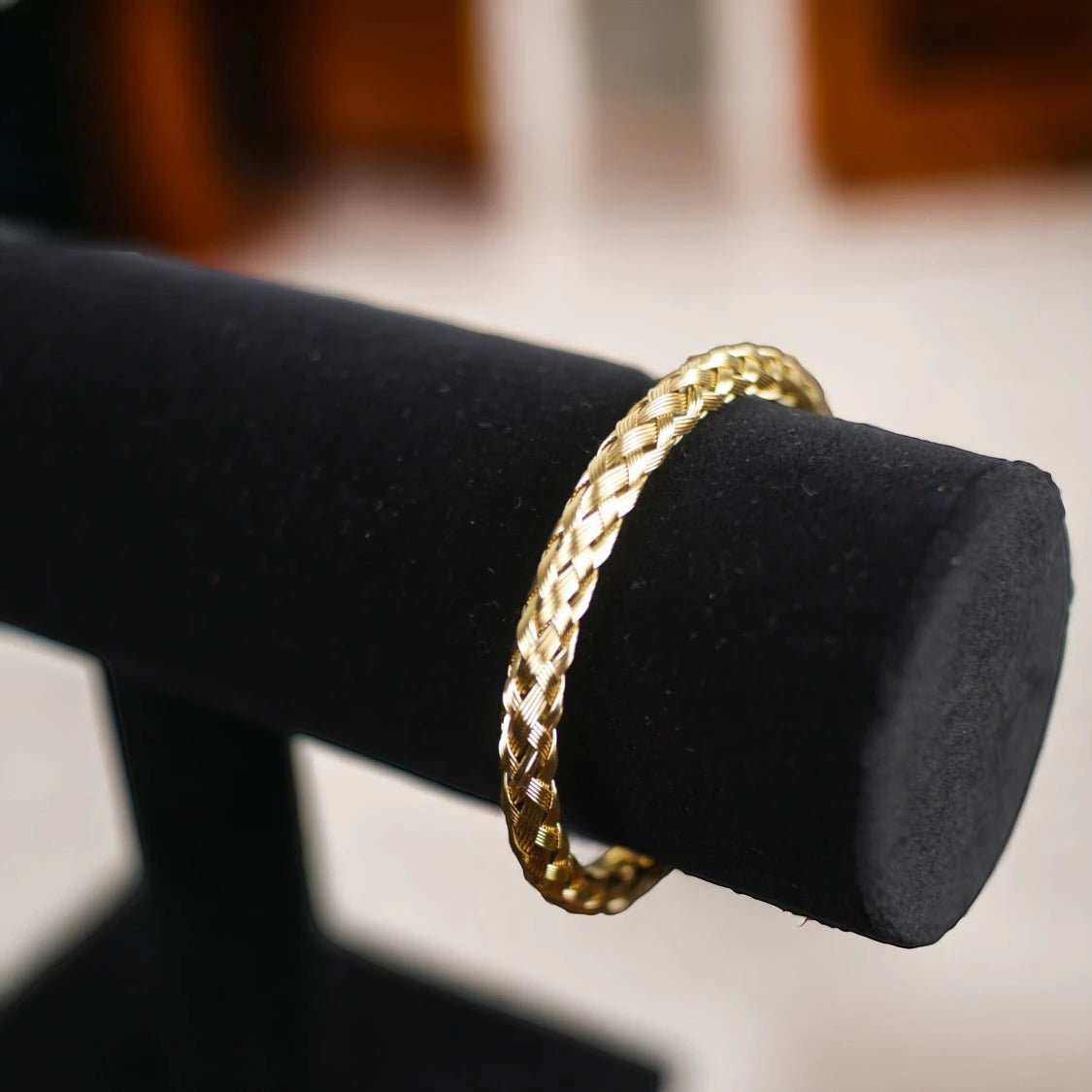 BRAZALETE TRENZADO - GOLD - ATHEREOS