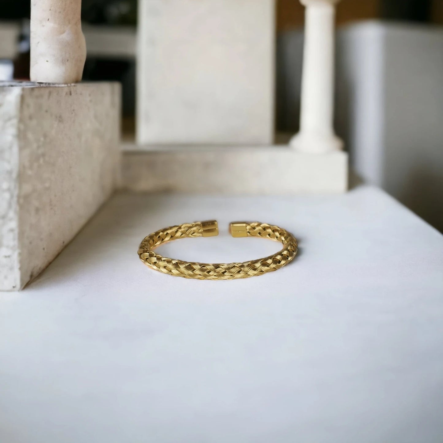 BRAZALETE TRENZADO - GOLD - ATHEREOS