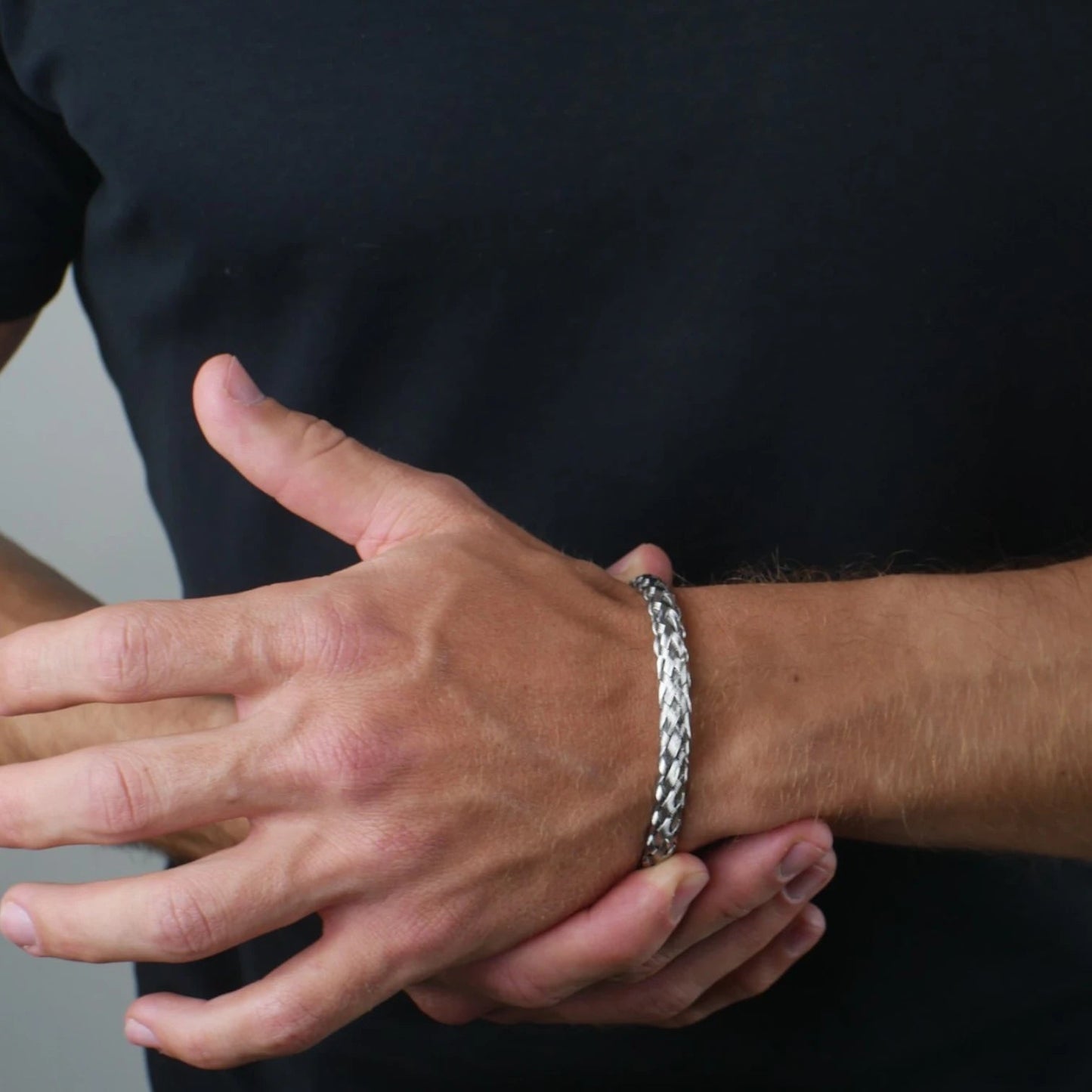 BRAZALETE TRENZADO - SILVER - ATHEREOS