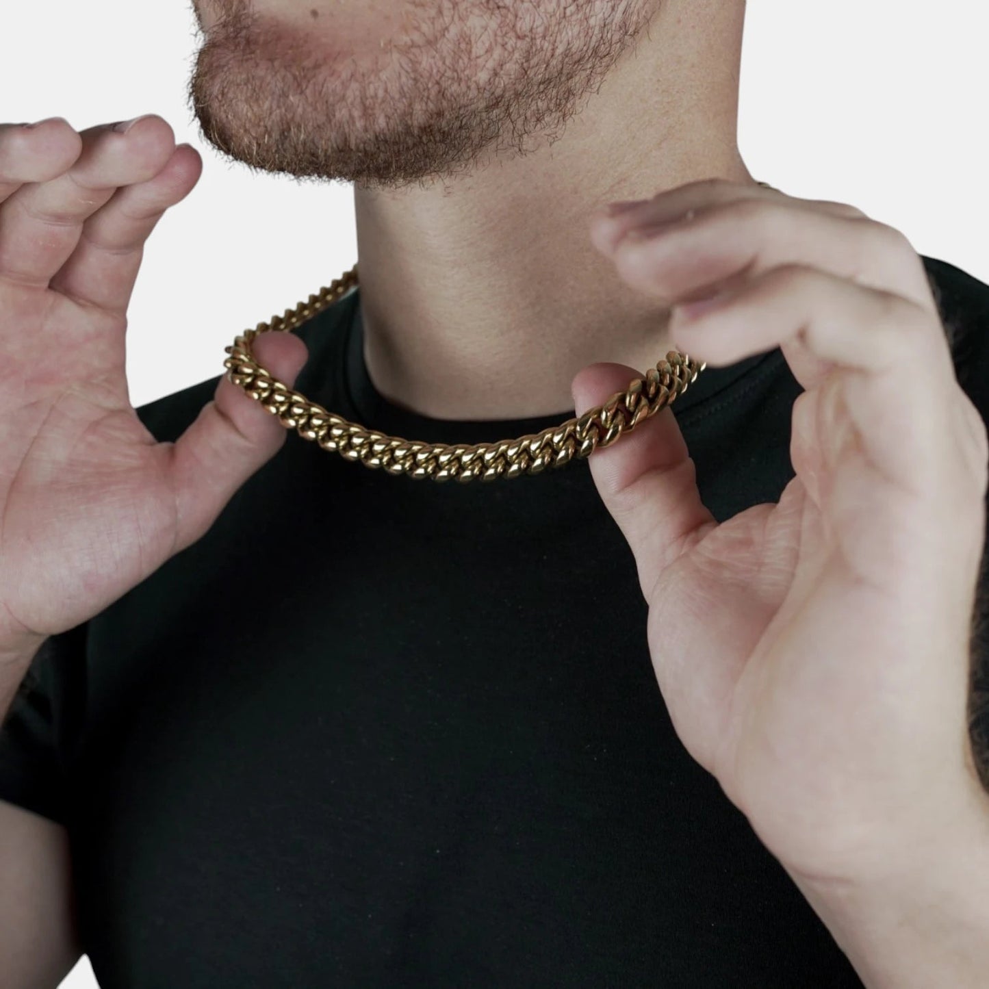 CADENA CUBANA - GOLD 10MM - ATHEREOS