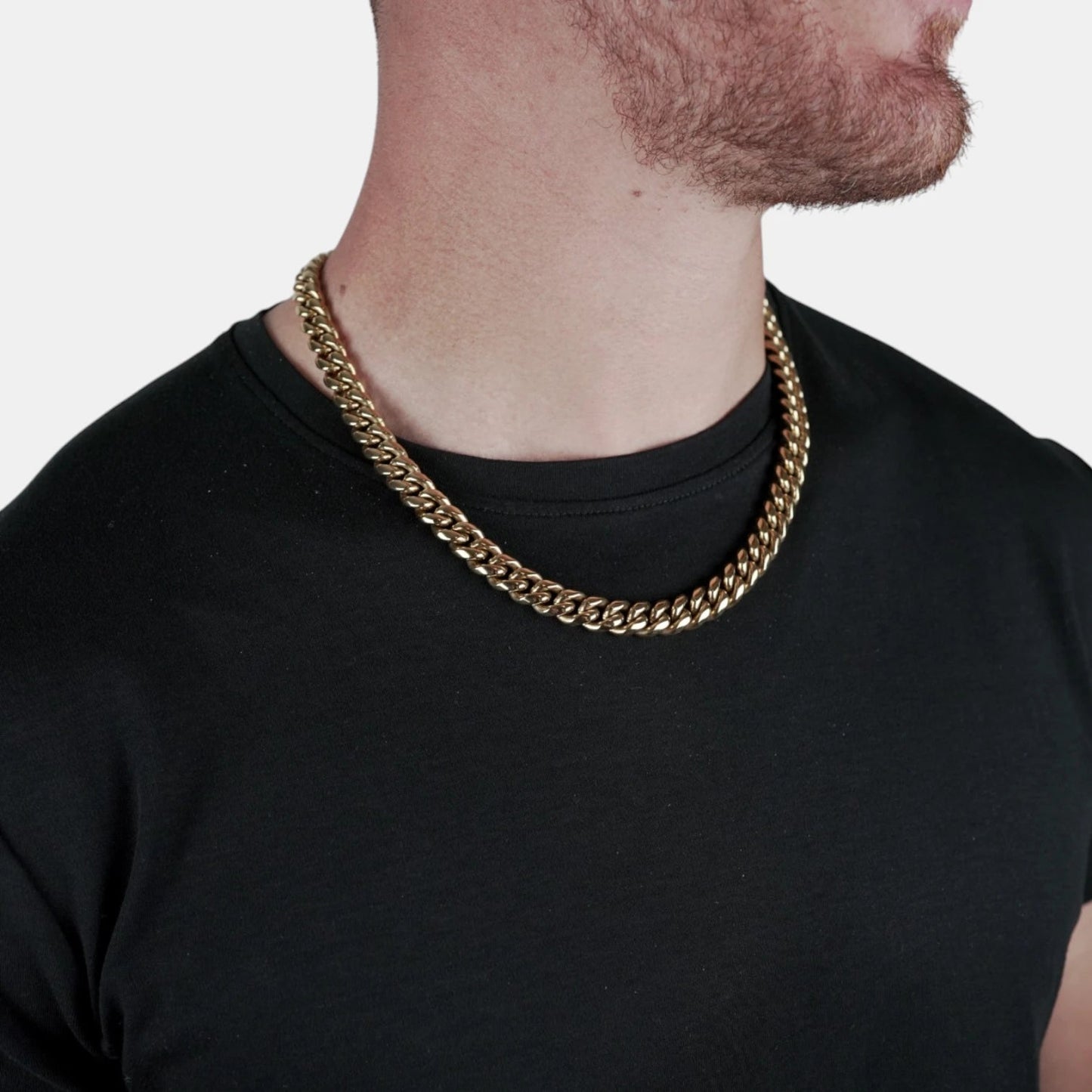 CADENA CUBANA - GOLD 10MM - ATHEREOS