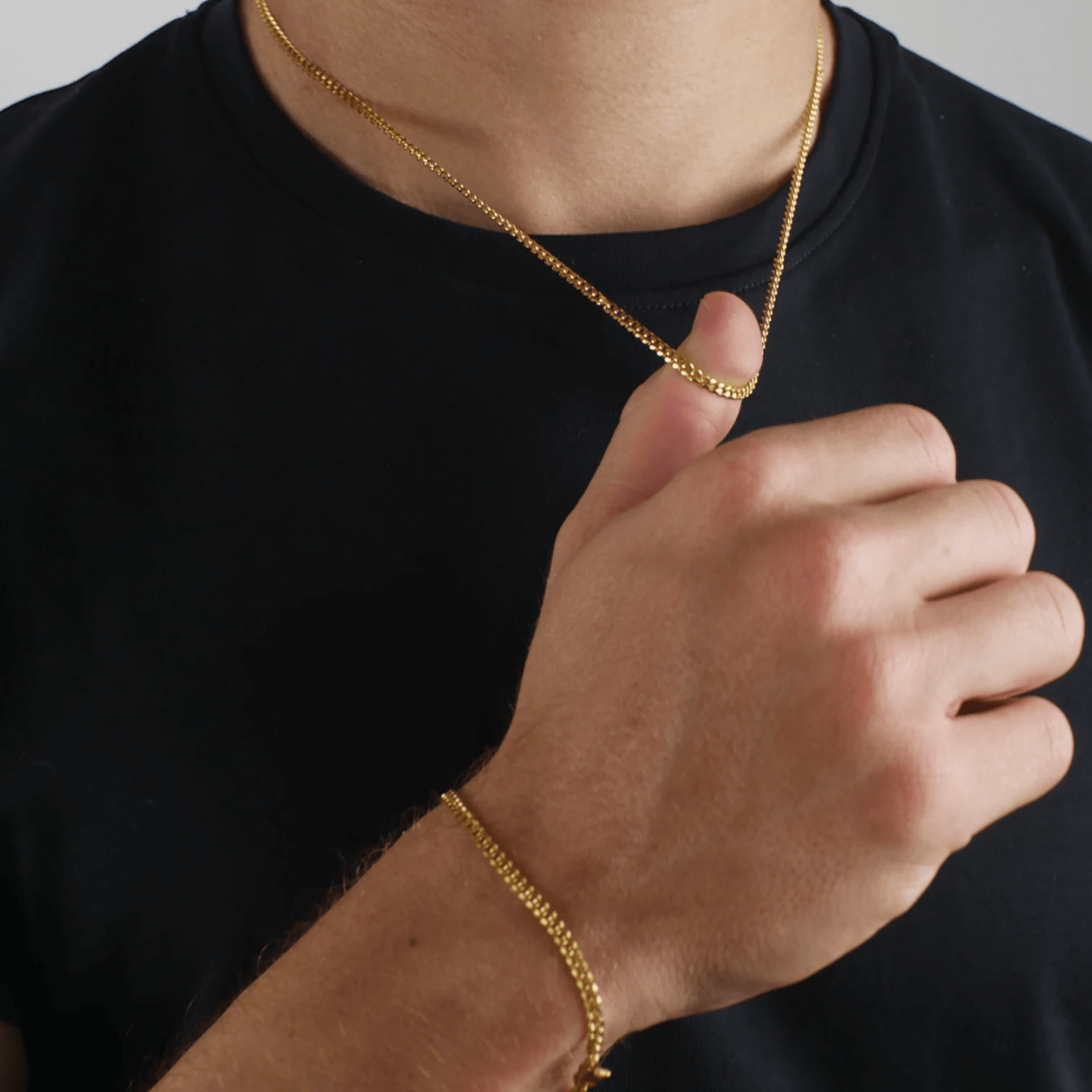 CADENA CUBANA - GOLD 3MM - ATHEREOS