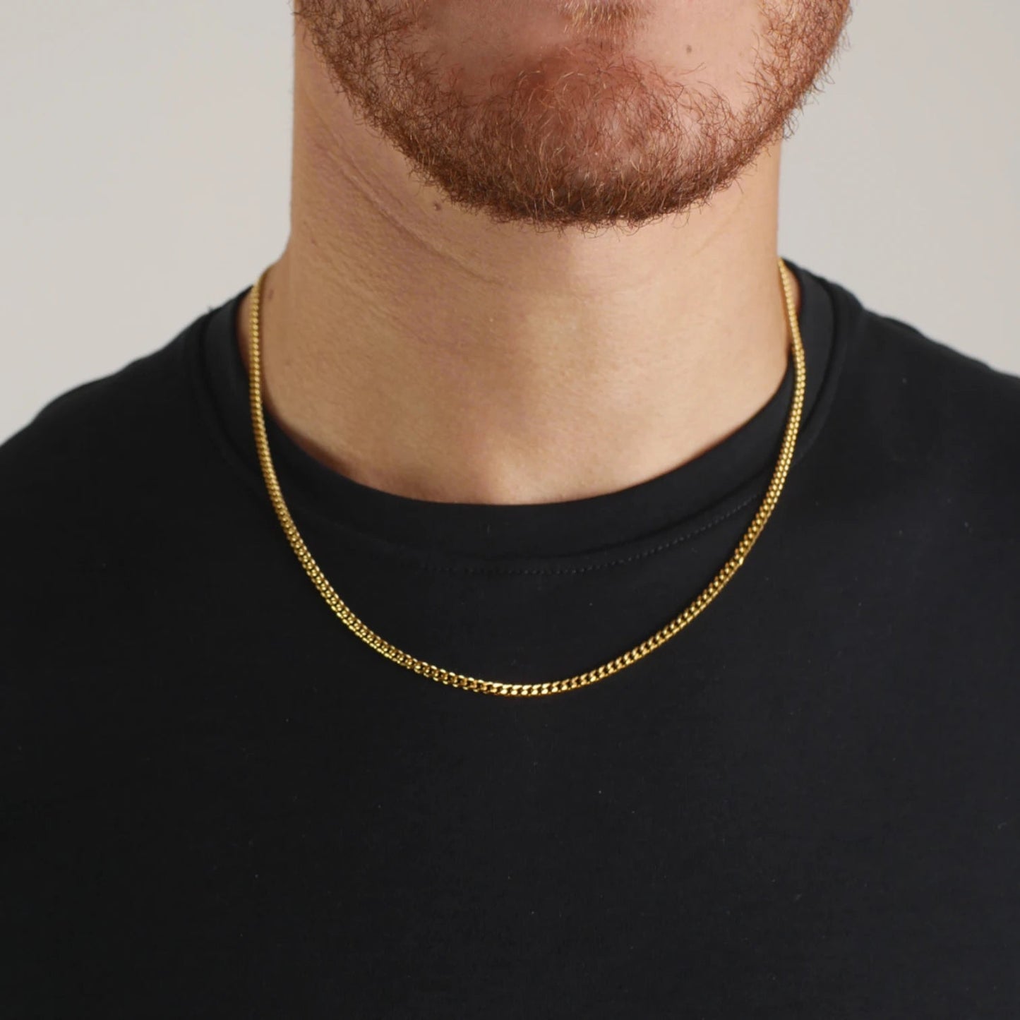 CADENA CUBANA - GOLD 3MM - ATHEREOS