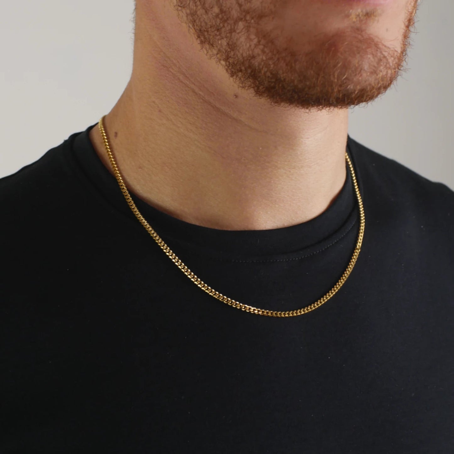 CADENA CUBANA - GOLD 3MM - ATHEREOS