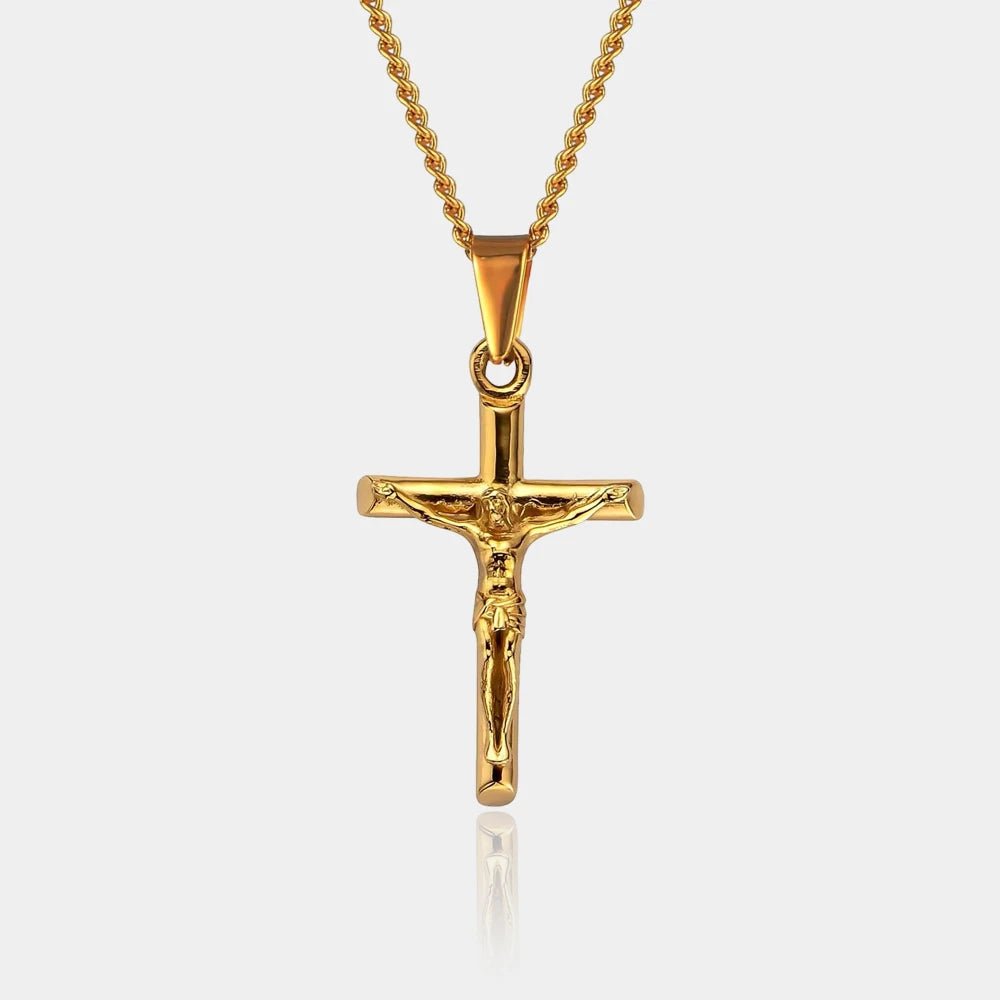 COLLAR CRUCIFIJO - GOLD - ATHEREOS