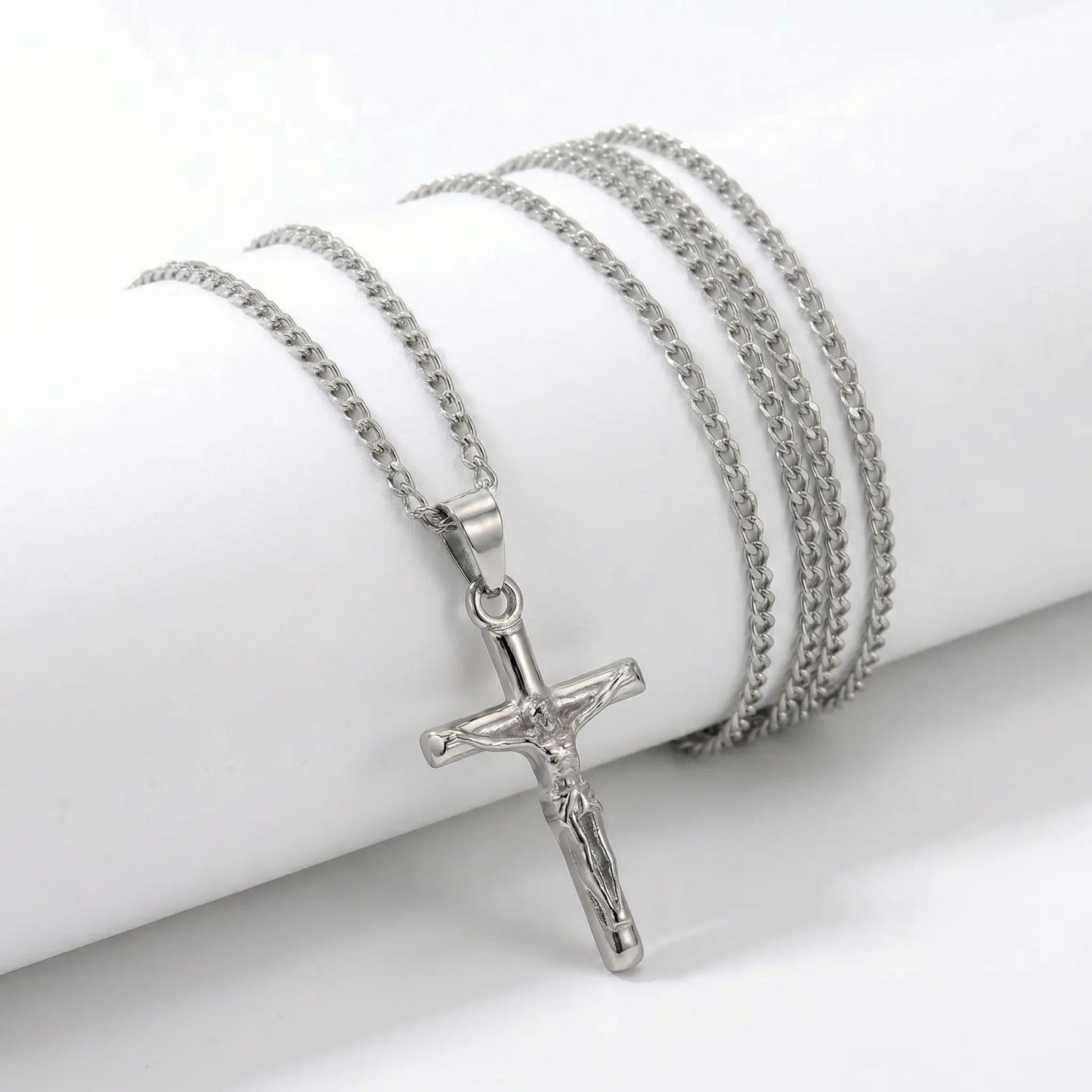 COLLAR CRUCIFIJO - SILVER - Athereos