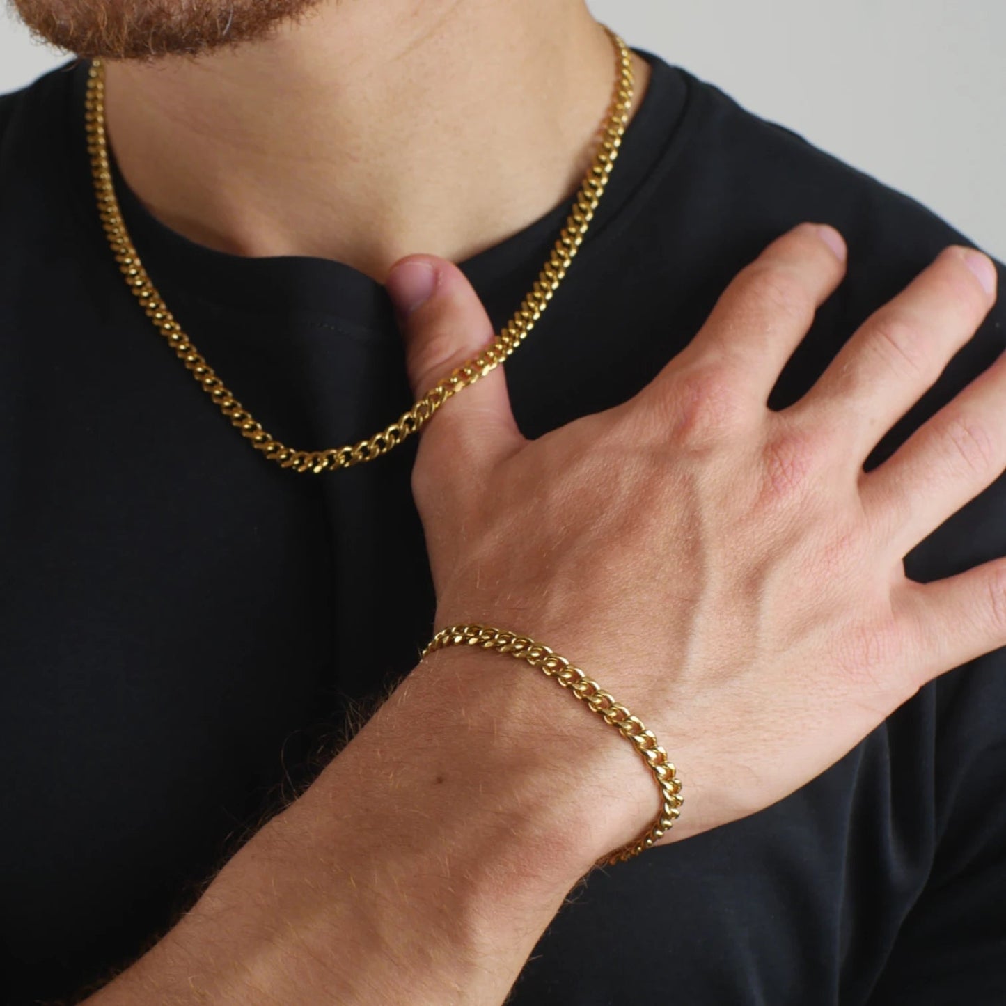SET CUBANO - GOLD 5MM - ATHEREOS
