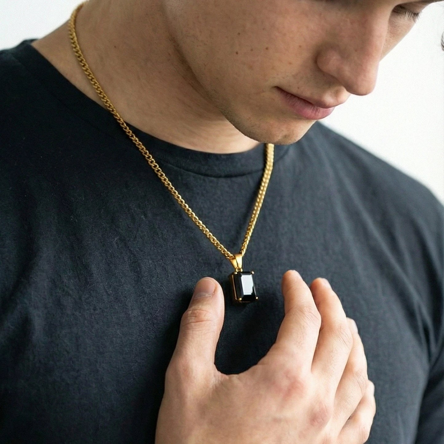 COLLAR ONYX - GOLD