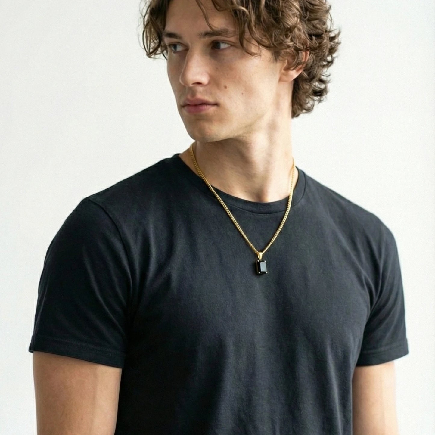 COLLAR ONYX - GOLD