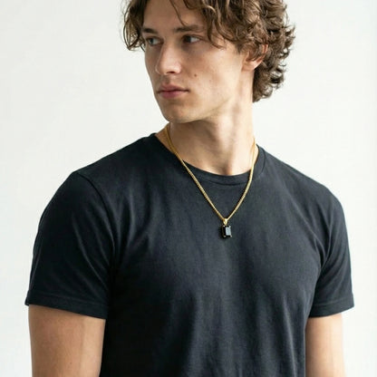 COLLAR ONYX - GOLD