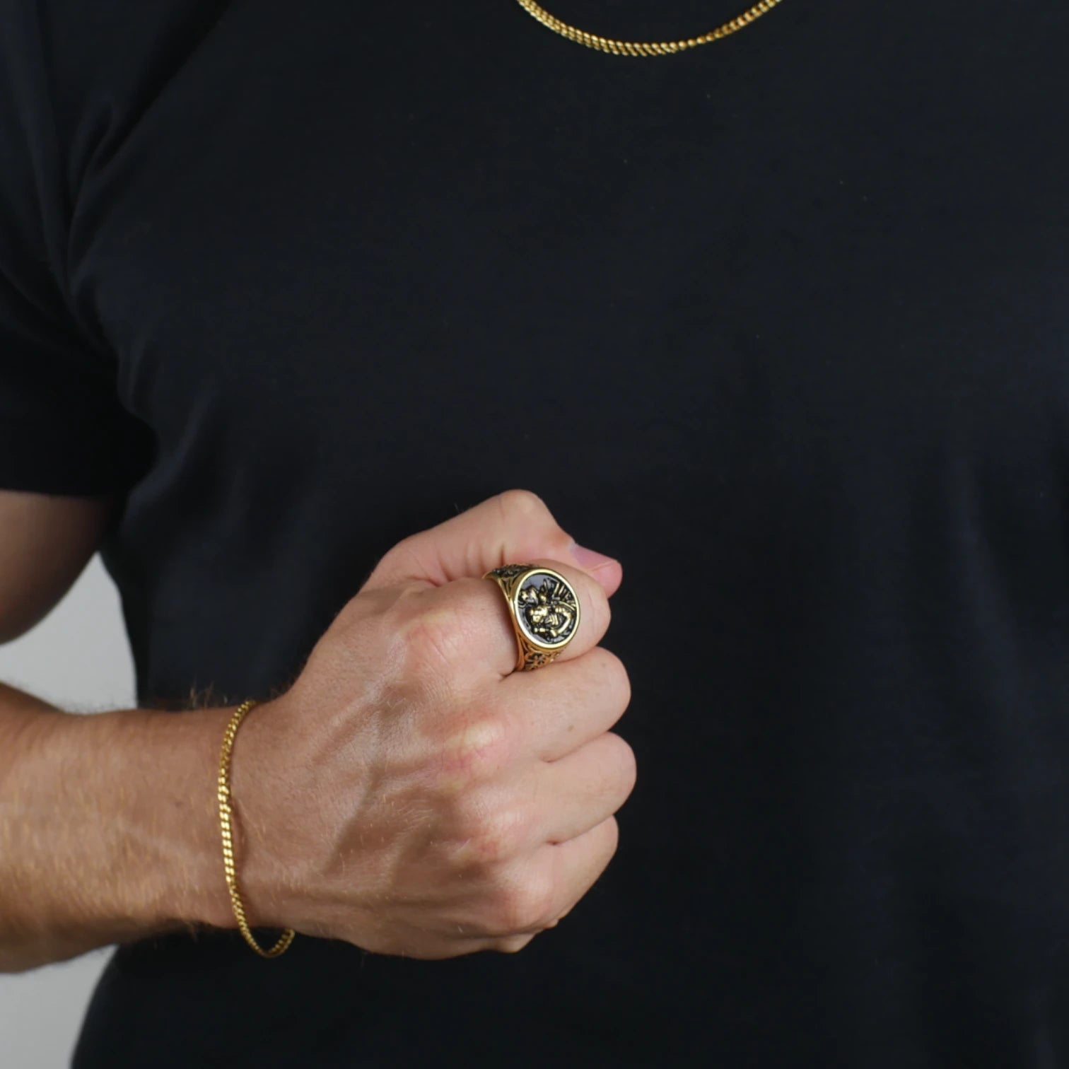 ANILLO SAN CRISTOBAL - GOLD - ATHEREOS