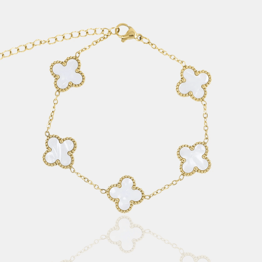 BRAZALETE CLOVER - GOLD NACAR - ATHEREOS