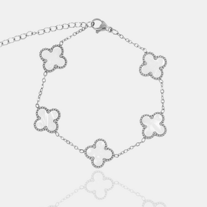 BRAZALETE CLOVER - SILVER NACAR - ATHEREOS