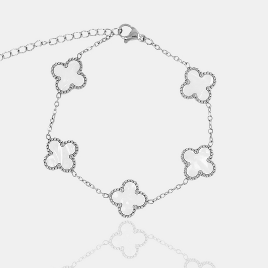 BRAZALETE CLOVER - SILVER NACAR - ATHEREOS
