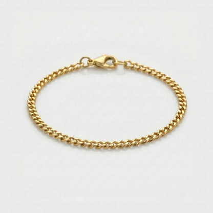 BRAZALETE CUBANO - GOLD 3MM - Athereos