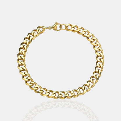BRAZALETE CUBANO - GOLD 5MM - ATHEREOS
