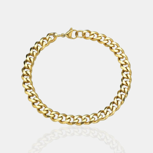 BRAZALETE CUBANO - GOLD 5MM - ATHEREOS