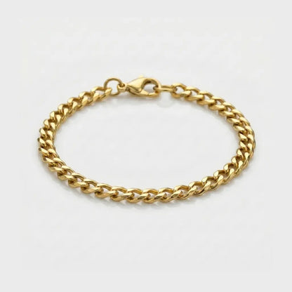 BRAZALETE CUBANO - GOLD 5MM - Athereos