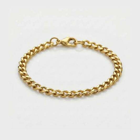 BRAZALETE CUBANO - GOLD 5MM - Athereos