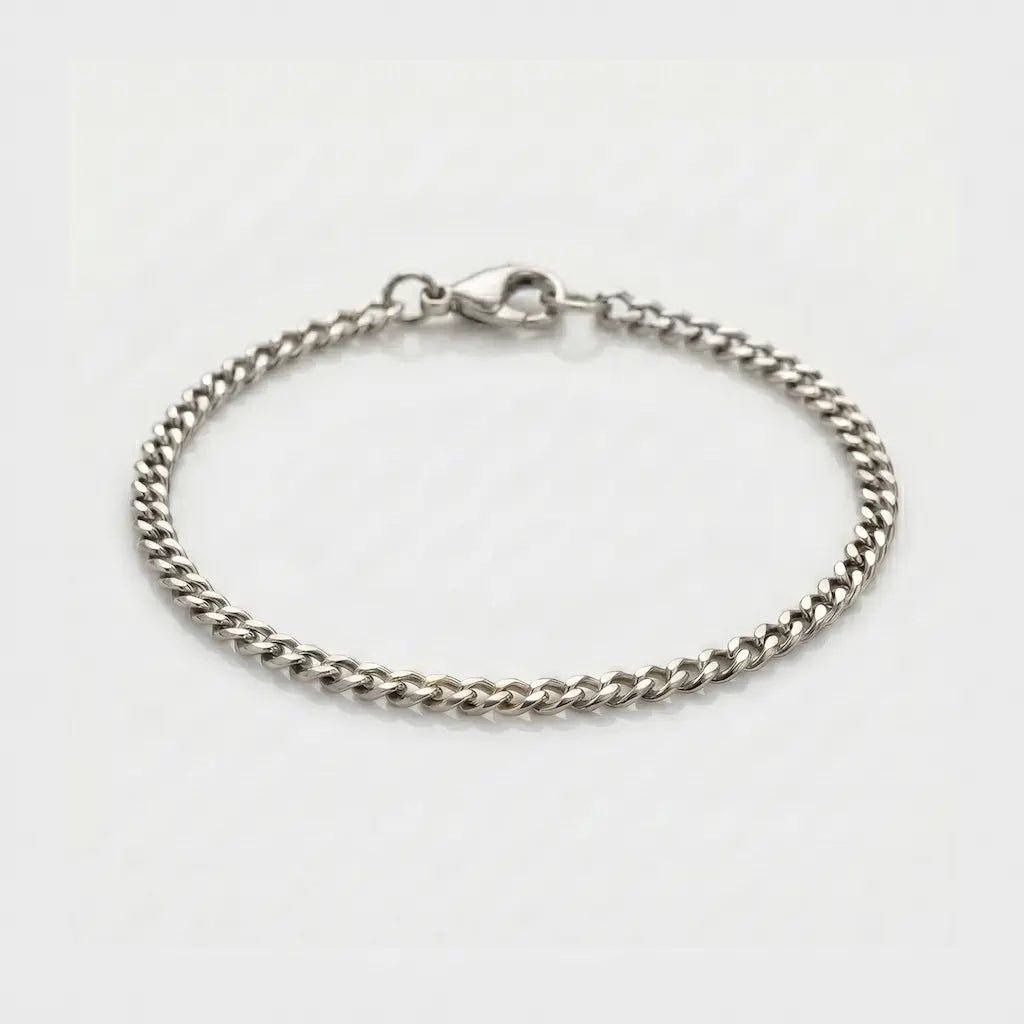 BRAZALETE CUBANO - SILVER 3MM - Athereos