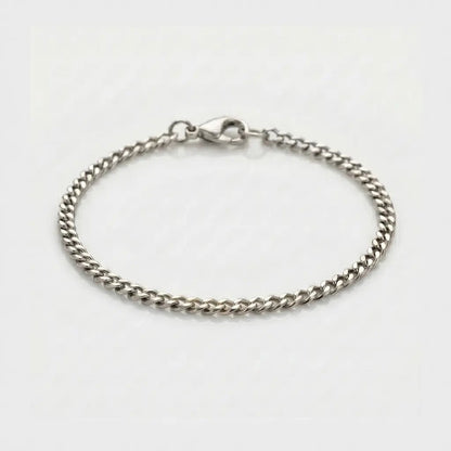 BRAZALETE CUBANO - SILVER 3MM - Athereos
