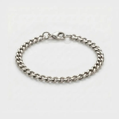BRAZALETE CUBANO - SILVER 5MM - Athereos