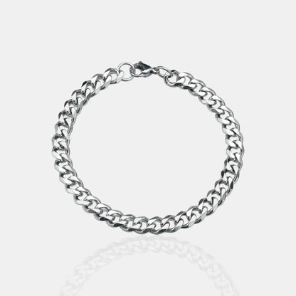 BRAZALETE CUBANO - SILVER 5MM - ATHEREOS