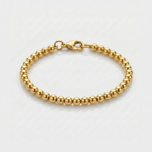 BRAZALETE ESFERA - GOLD 4MM - Athereos