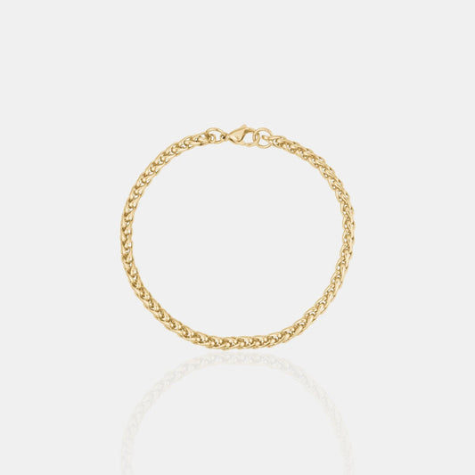 BRAZALETE ESPIGA - GOLD 3MM - ATHEREOS