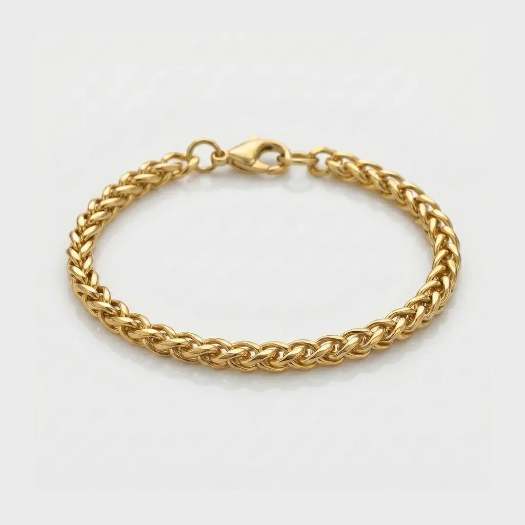 BRAZALETE ESPIGA - GOLD 5MM - Athereos