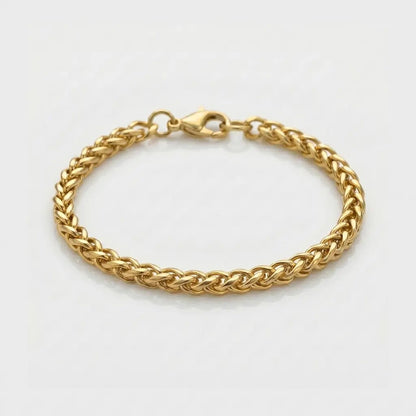 BRAZALETE ESPIGA - GOLD 5MM - Athereos