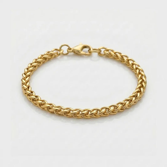 BRAZALETE ESPIGA - GOLD 5MM - Athereos