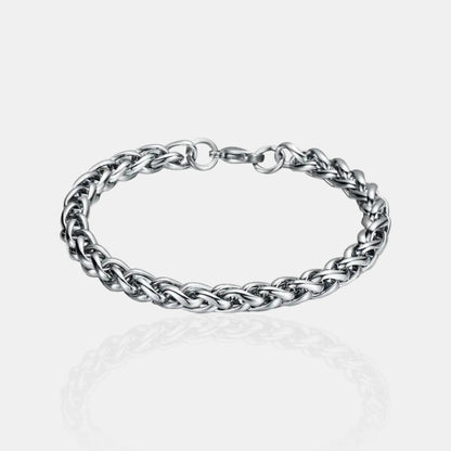 BRAZALETE ESPIGA - SILVER 5MM - ATHEREOS