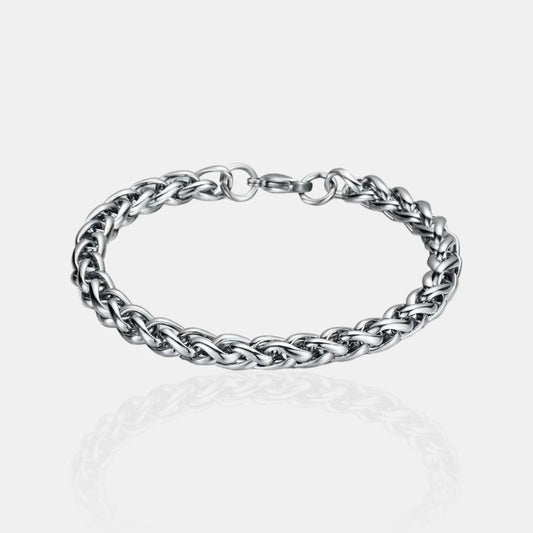BRAZALETE ESPIGA - SILVER 5MM - ATHEREOS