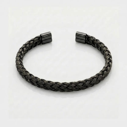 BRAZALETE TRENZADO - BLACK - Athereos