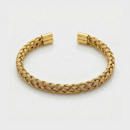 BRAZALETE TRENZADO - GOLD - Athereos
