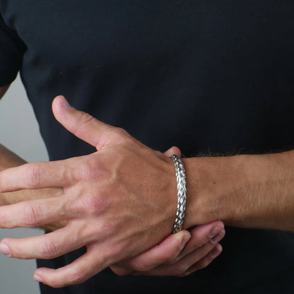 BRAZALETE TRENZADO - SILVER - ATHEREOS