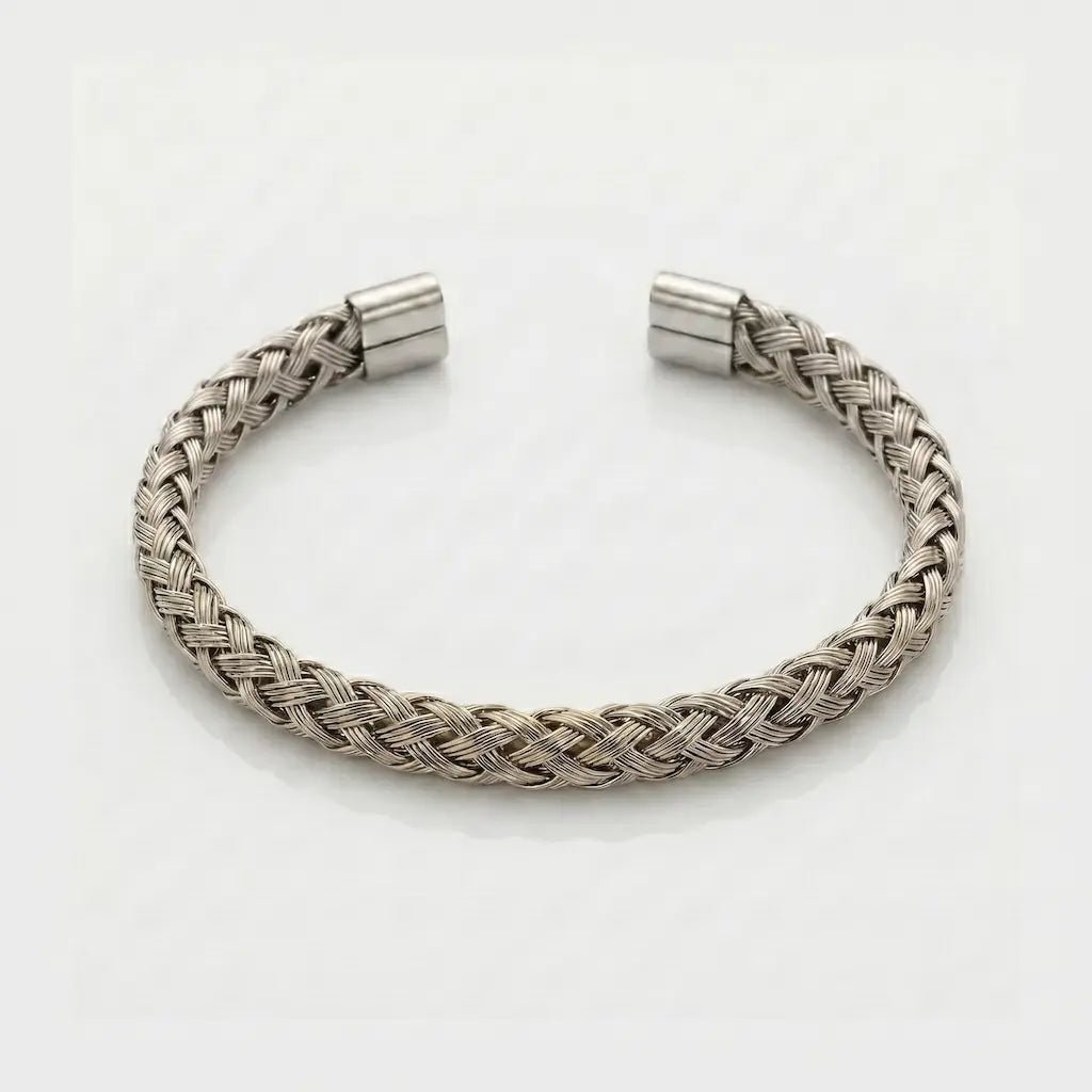 BRAZALETE TRENZADO - SILVER - Athereos